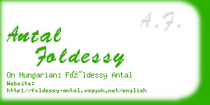 antal foldessy business card